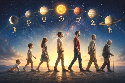 The seven major stages of life