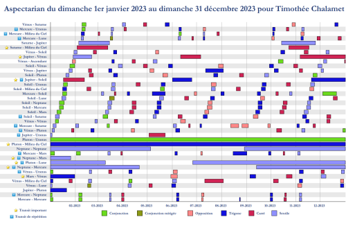 aspectarian 2023 interactif pour Timothe Chalamet, extrait